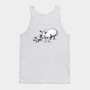 Rhinos I knows whats above your nose! Tank Top